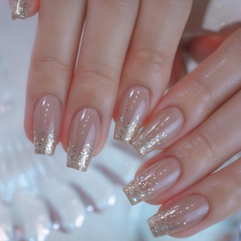 Luxury Glitter Ombre Press-On Nail Set Bowlift