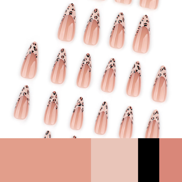 Artistic Stiletto Nails with Animal Pattern Bowlift