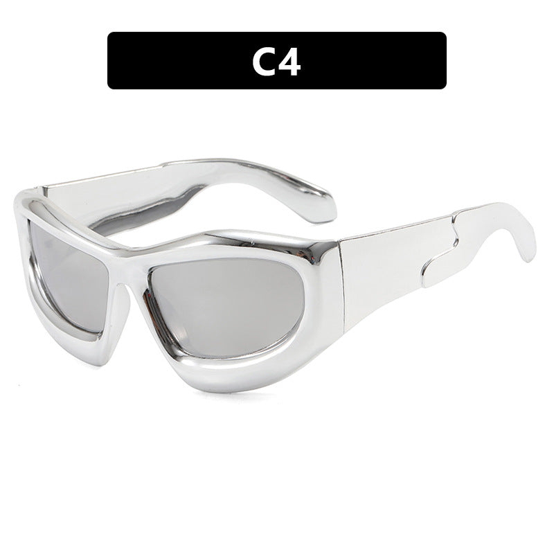Women's sporty sunglasses with protective UV filter and thick frame Bowlift