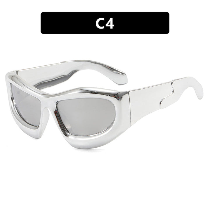 Women's sporty sunglasses with protective UV filter and thick frame Bowlift
