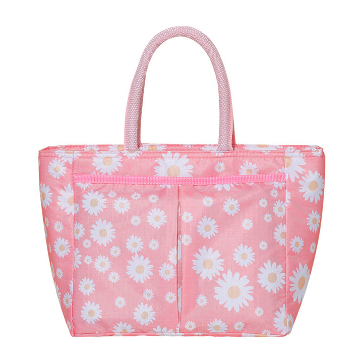 Stylish Floral Print Tote Bag Bowlift