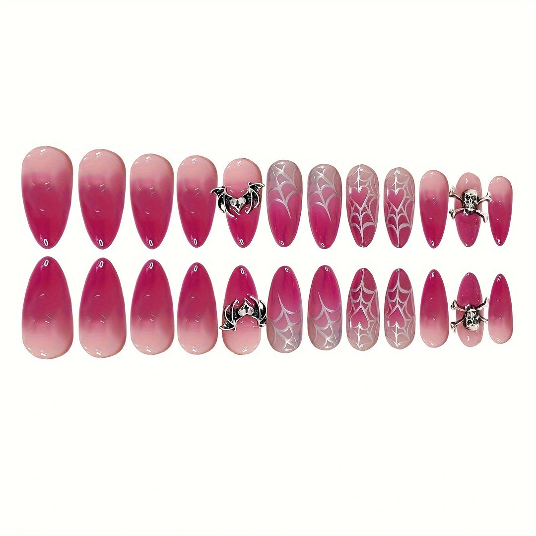 Halloween-Inspired Gothic Press-On Nail Set Bowlift