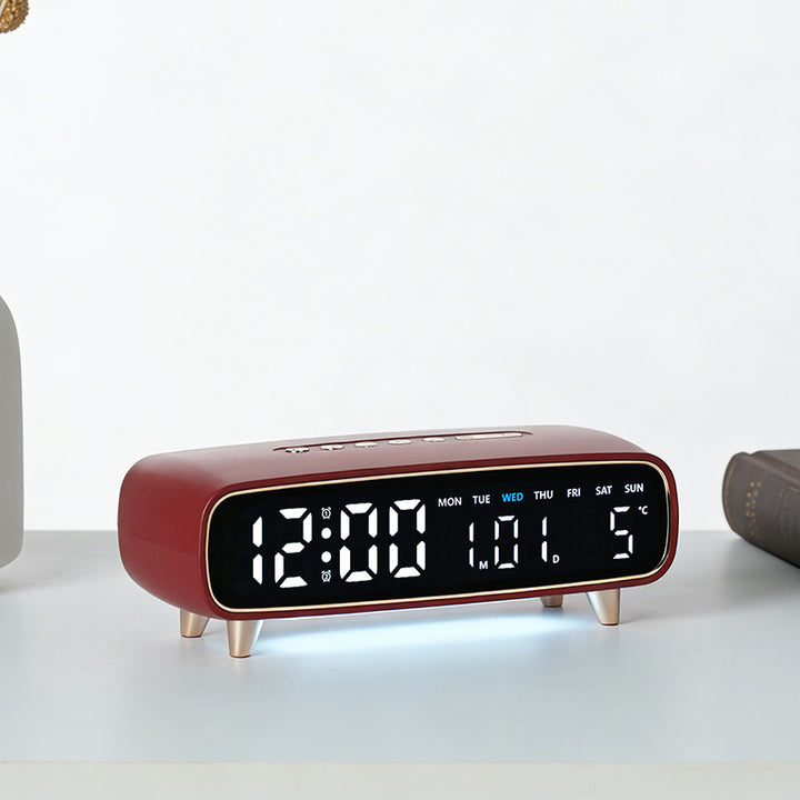 Digital alarm clock with multifunctional temperature and date display Bowlift