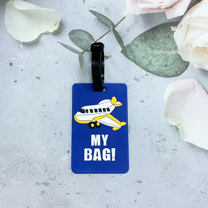 Airplane-Themed Luggage Tag Bowlift