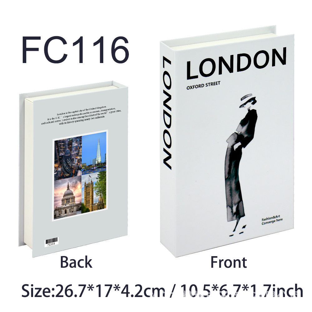 Decorative Hardcover Hidden Storage Book Safe Bowlift