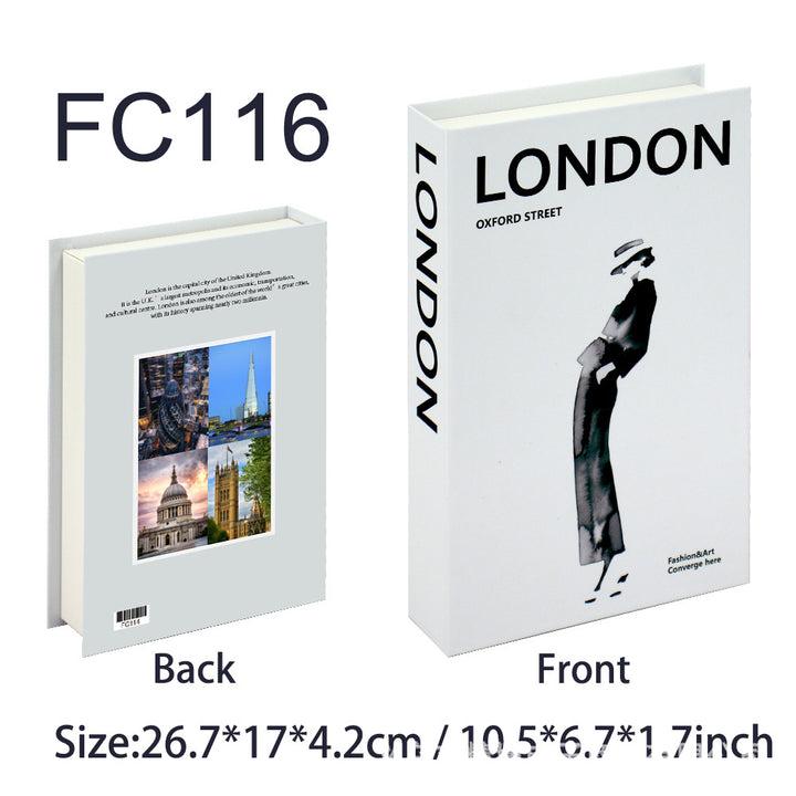 Decorative Hardcover Hidden Storage Book Safe Bowlift