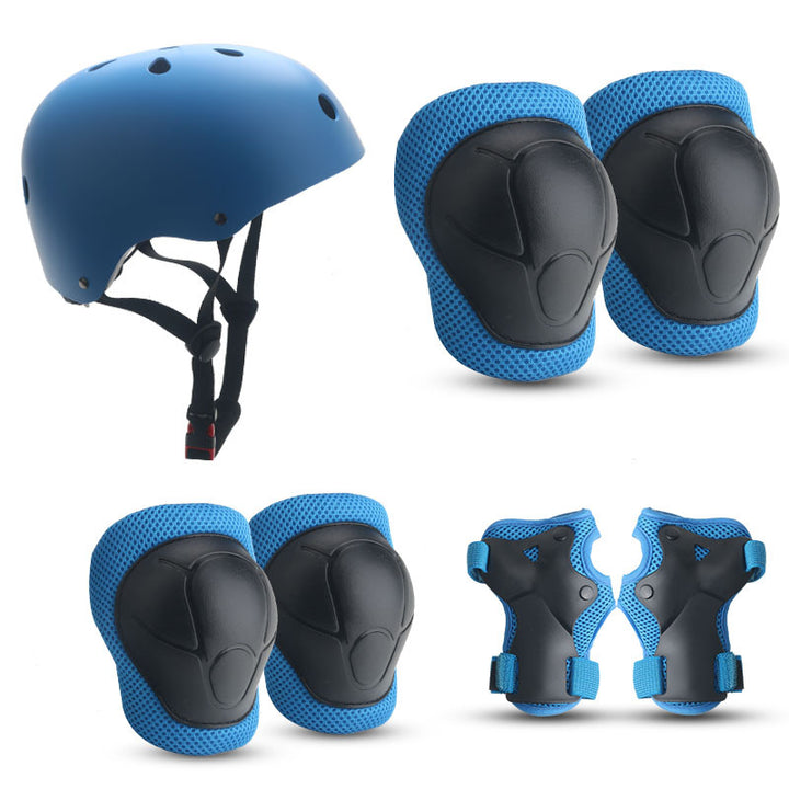 Children's Colorful Safety Helmet and Protective Gear Set Bowlift