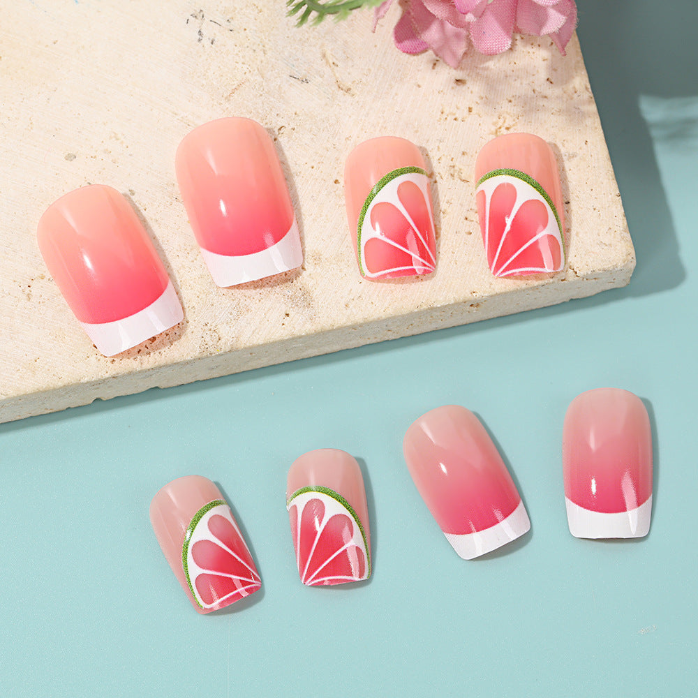 Art Nail Set with Exciting Watermelon Designs Bowlift