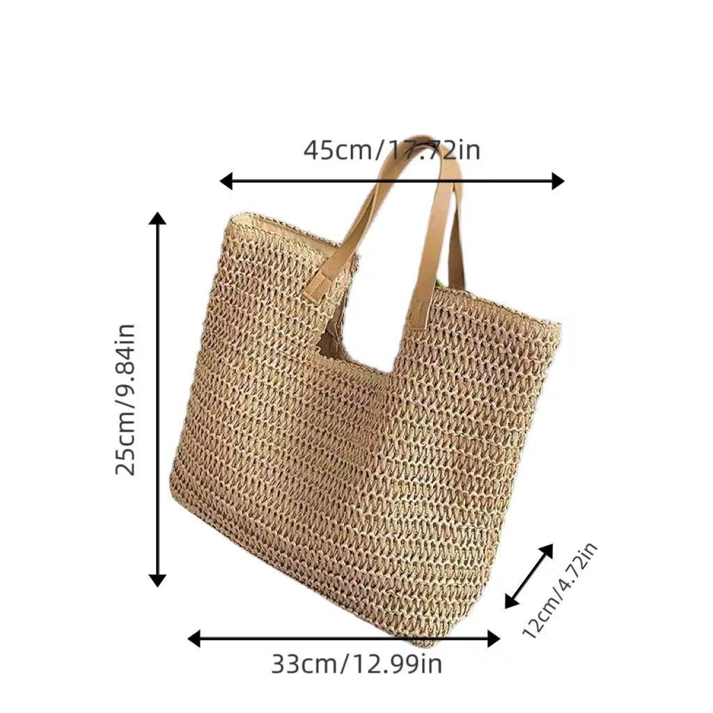 Spacious straw beach bag Bowlift