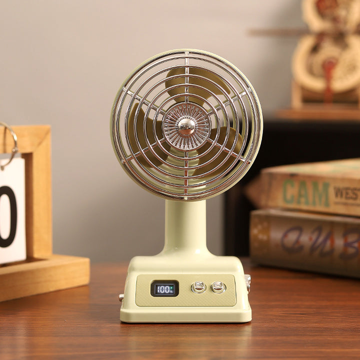 Unisex Portable Table Fan with Digital Display and Flexible Tilt Function Bowlift