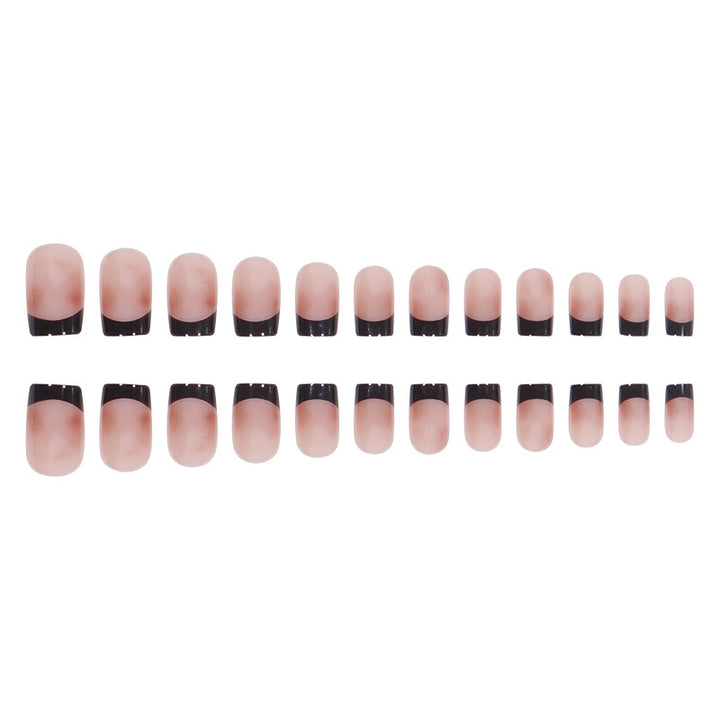 Elegant Ombre French Tip Press-On Nails Bowlift