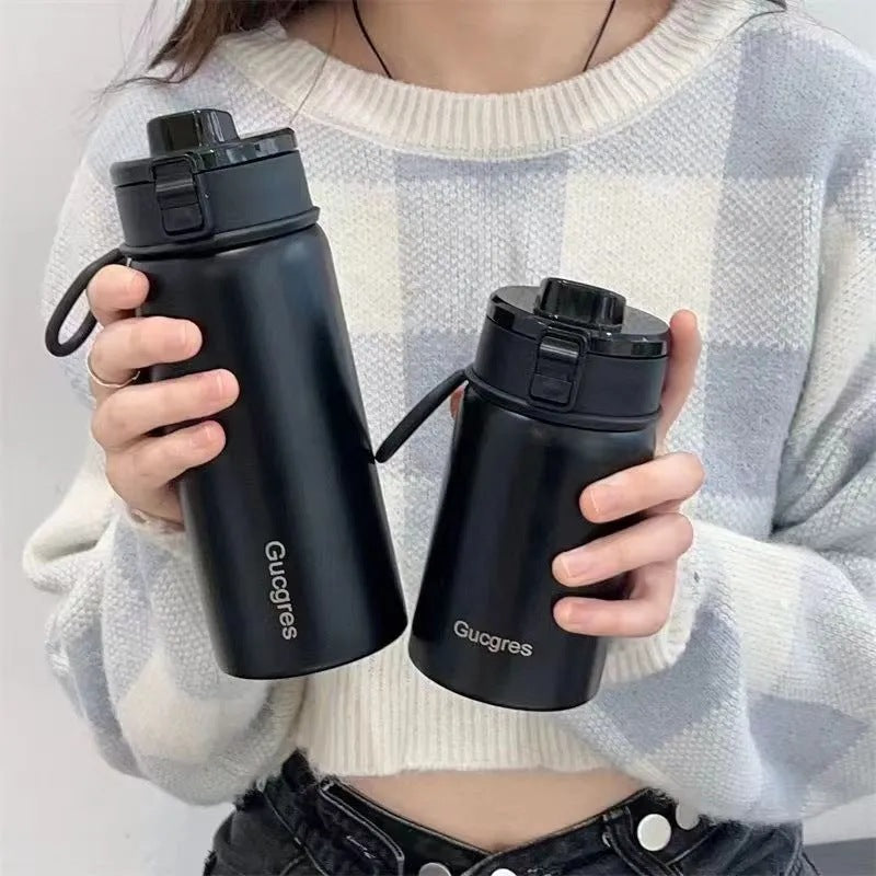 Women's vacuum flask with practical flip top and ergonomic design Bowlift