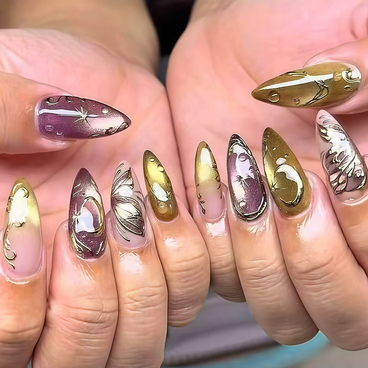 Premium Elegant Stiletto Nail Enhancements Bowlift