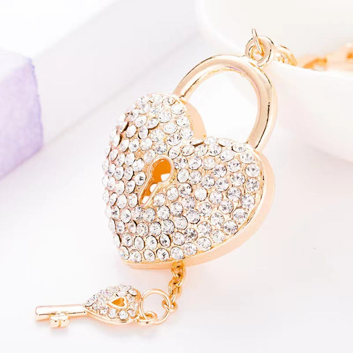 Heart-Shaped Crystal Lock Bowlift