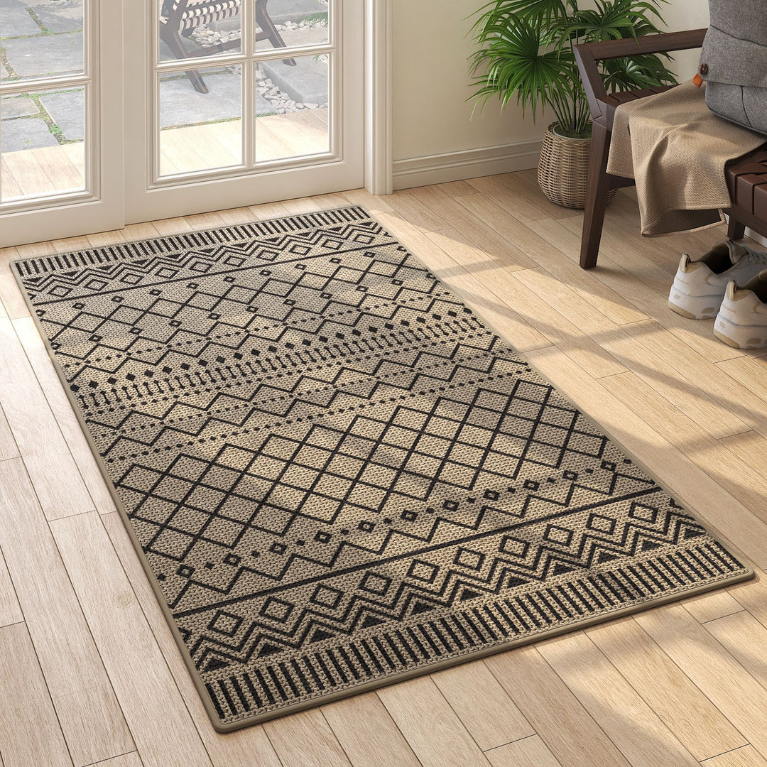 Geometric Pattern Indoor Outdoor Area Mat Bowlift