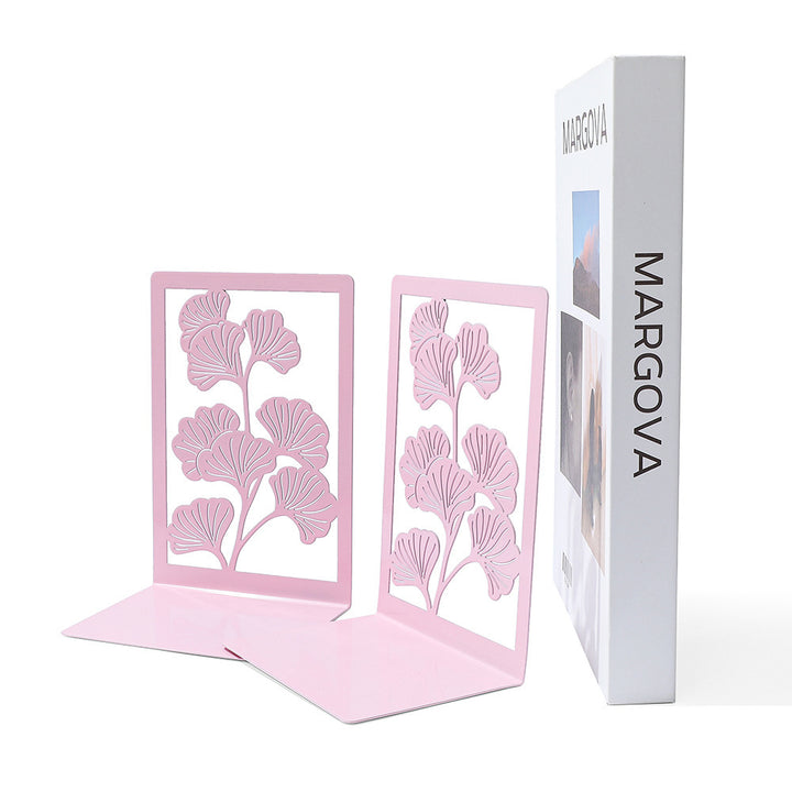 Decorative Plant-Themed Bookends