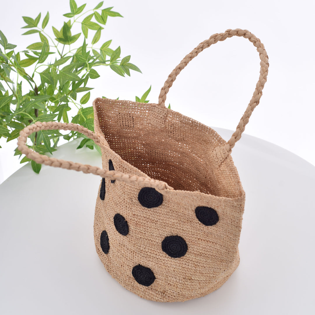 Handcrafted tote bag with colored appliques Bowlift