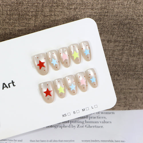 Artistic Themed Press-On Nail Set Bowlift
