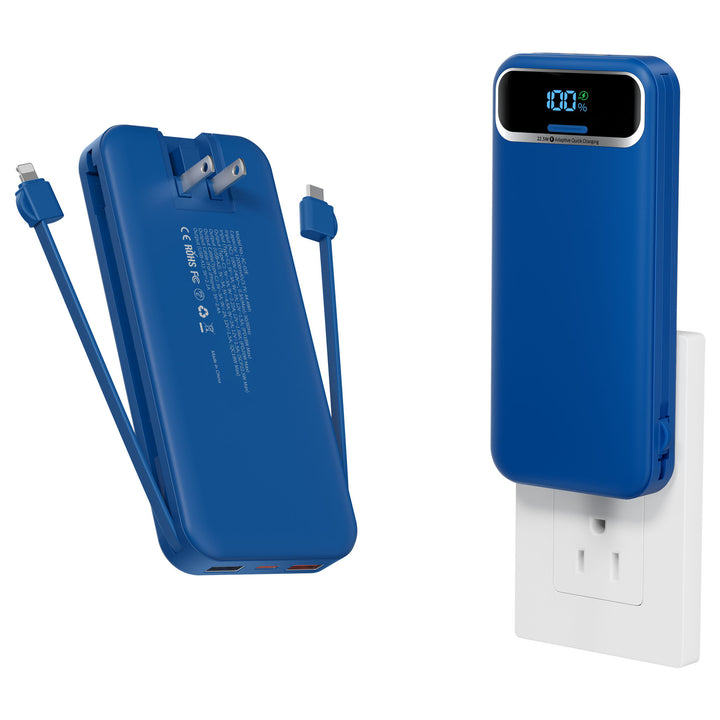 Powerbank with Integrated Charger and Lcd Display Bowlift