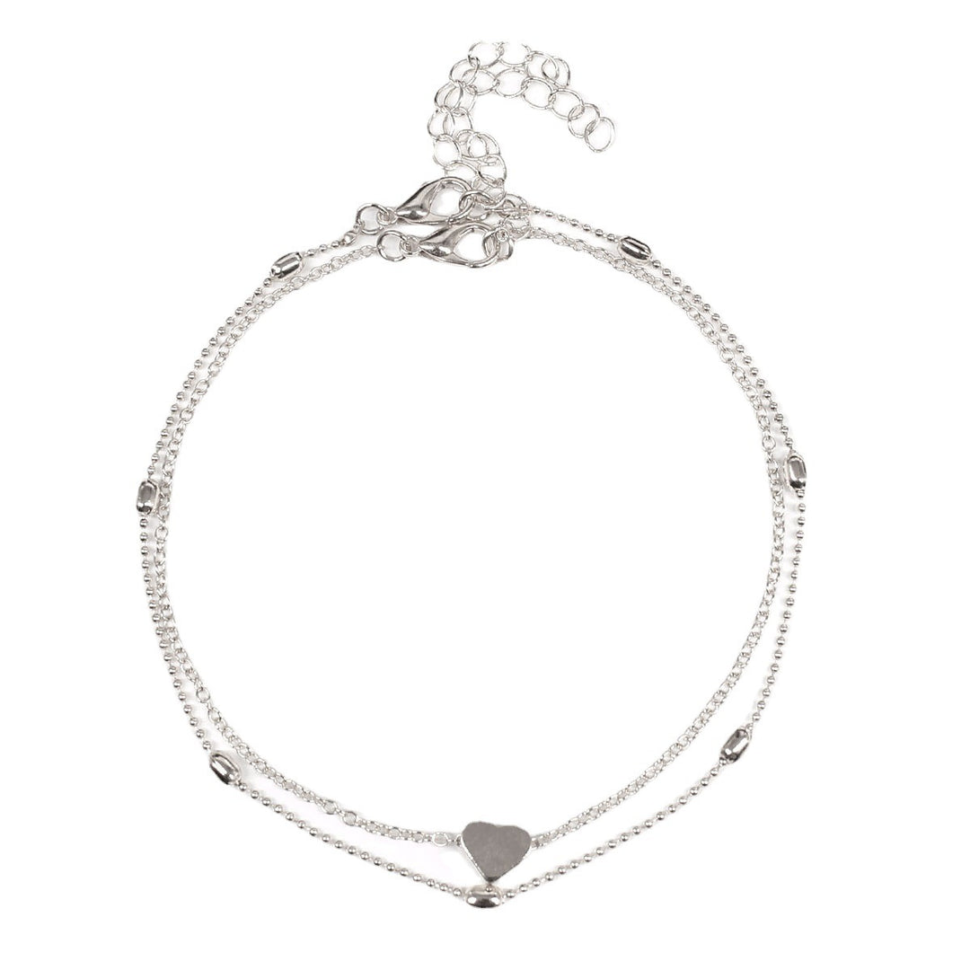Double Layered Heart Charm Necklace Bowlift