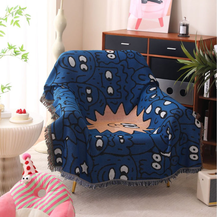 Cozy Graphic Throw Blanket