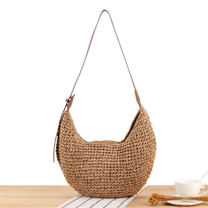 Shoulder bag made of handcrafted natural material Bowlift