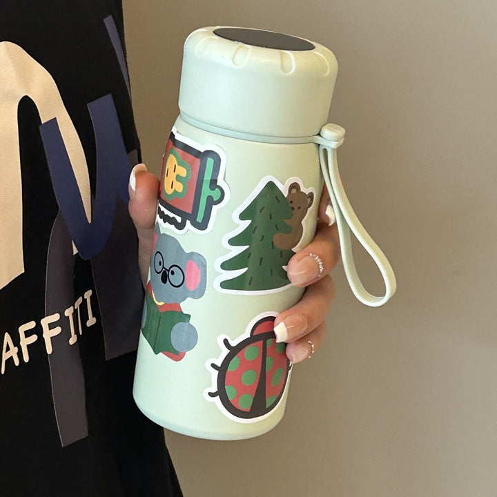 Ladies stylish water bottle with funny sticker motifs Bowlift
