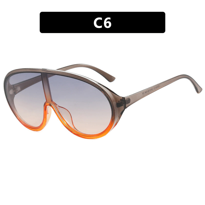 Women's futuristic sunglasses with large lenses and ergonomic frame Bowlift