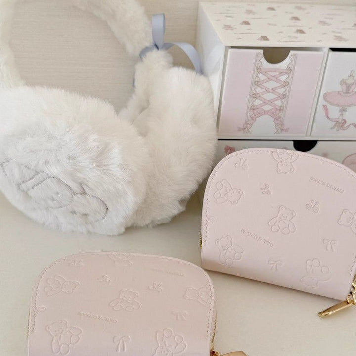 Cute Cartoon-Embossed Mini Pouch Bowlift