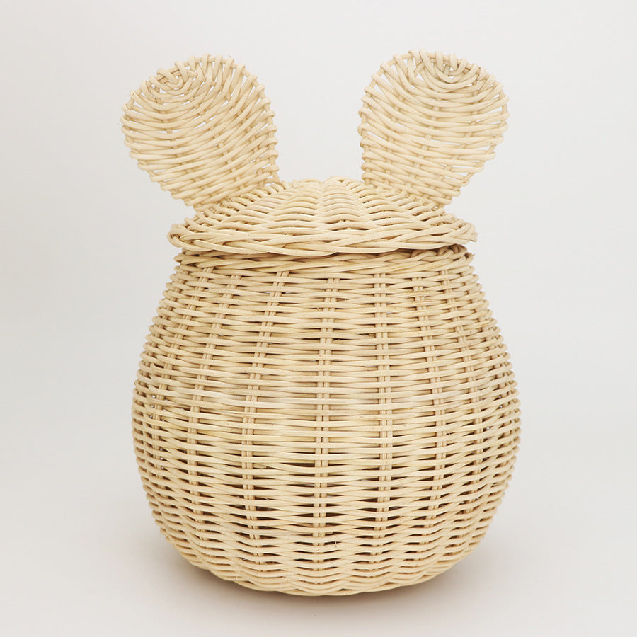 Playful storage basket with animal ears Bowlift