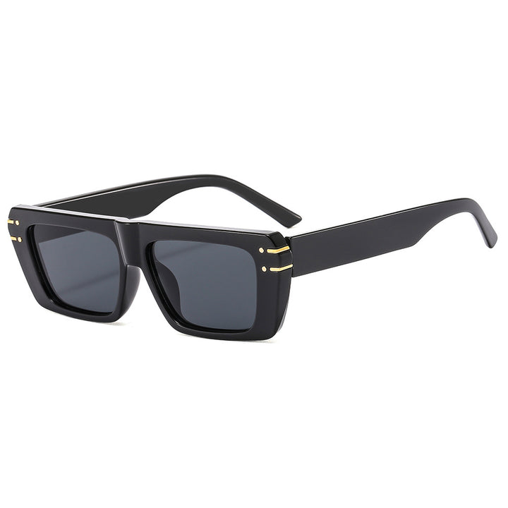 Women's fashionable square sunglasses with shiny accents Bowlift