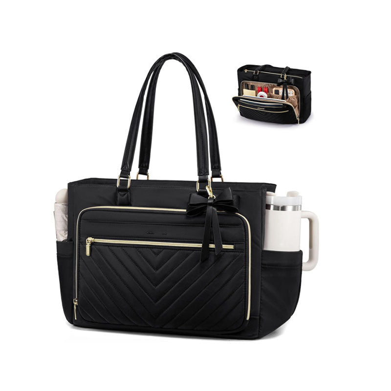 Multi-Functional Quilted Tote Bag Bowlift