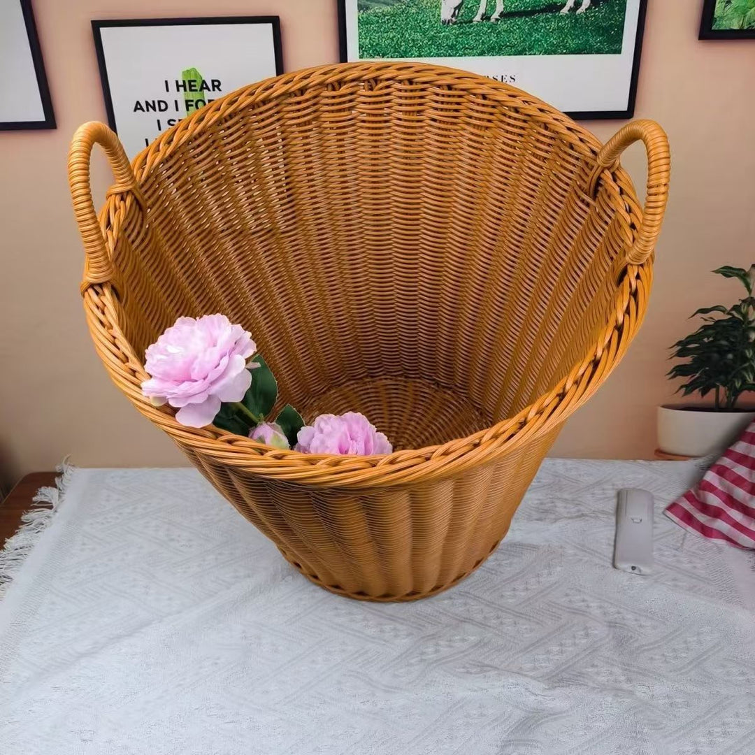Unisex Robust Storage Basket made of woven rattan Bowlift