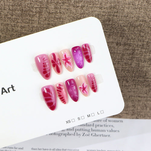 Artistic Press-On Nail Art Set Bowlift