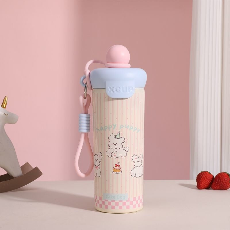 Ladies leisure drinking bottle with cute cat design Bowlift