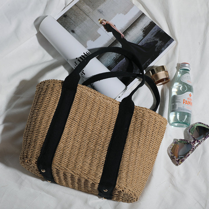 Durable basket bag with contrasting straps Bowlift
