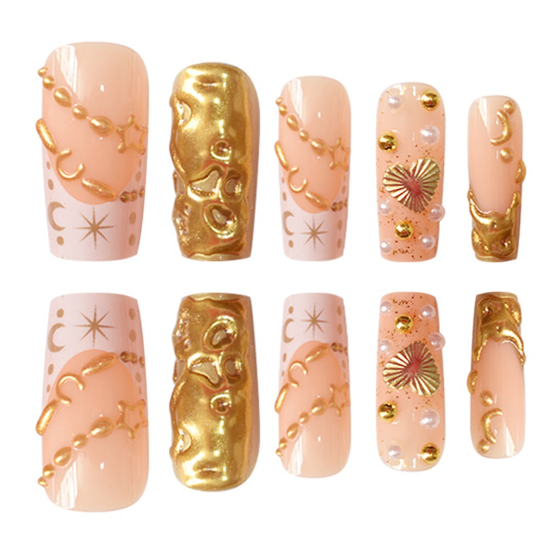 Premium Decorative Press-On Nail Art Bowlift