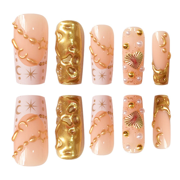Premium Decorative Press-On Nail Art Bowlift