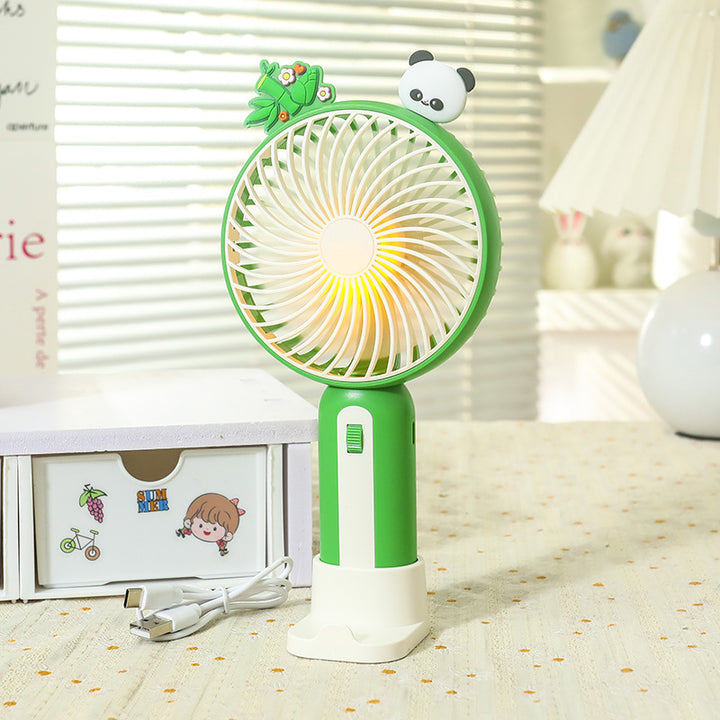 Women Portable Handheld Fan with Playful Animal Design Bowlift