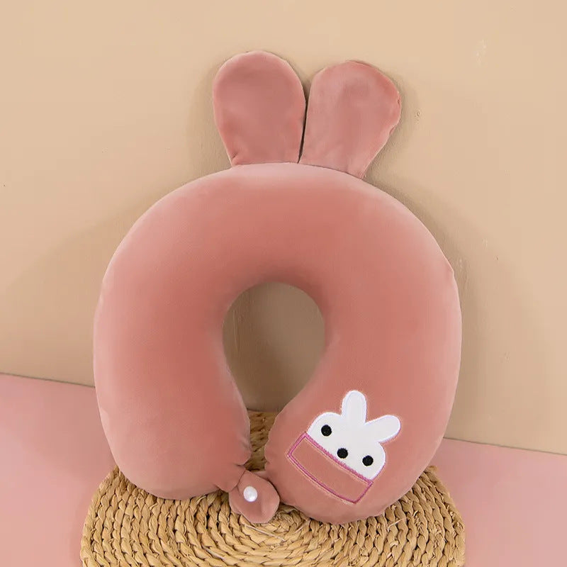 Unisex Neck Support Pillow with Cute Animal Design Bowlift