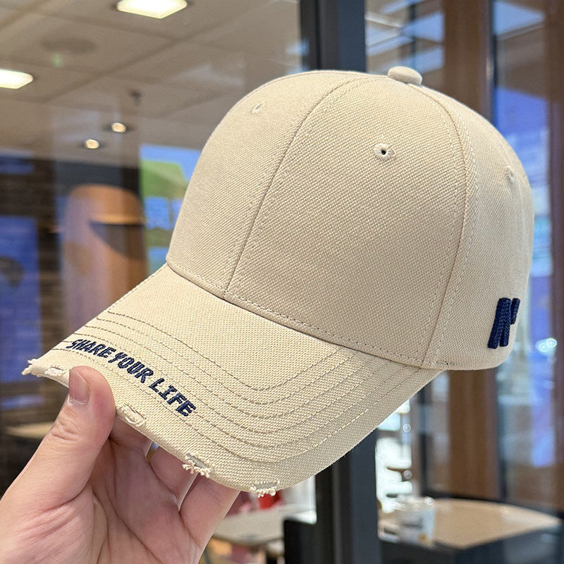 Distressed Cap with Motivational Quote