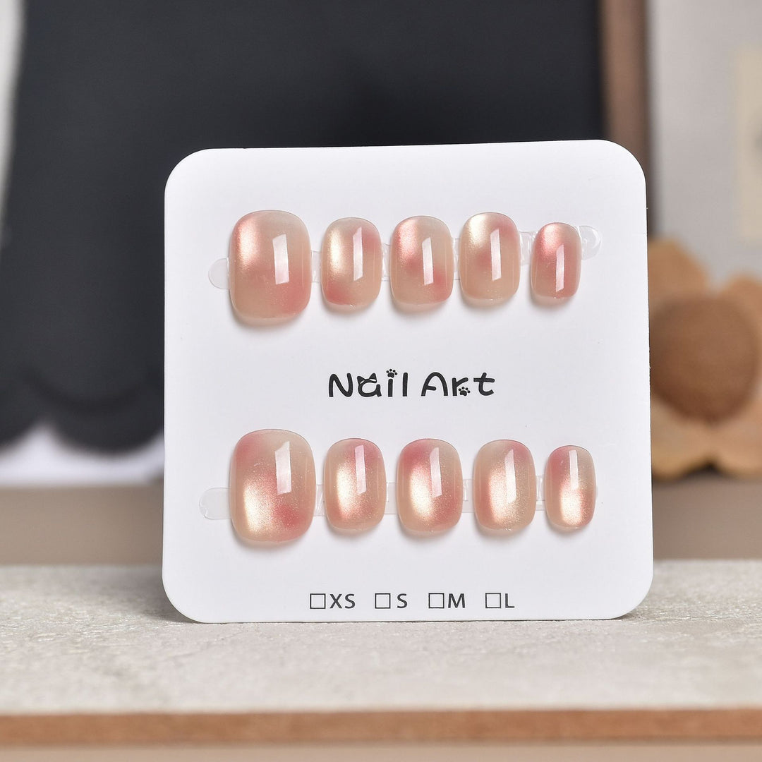Artistic Star-Embellished Press-On Nail Set Bowlift