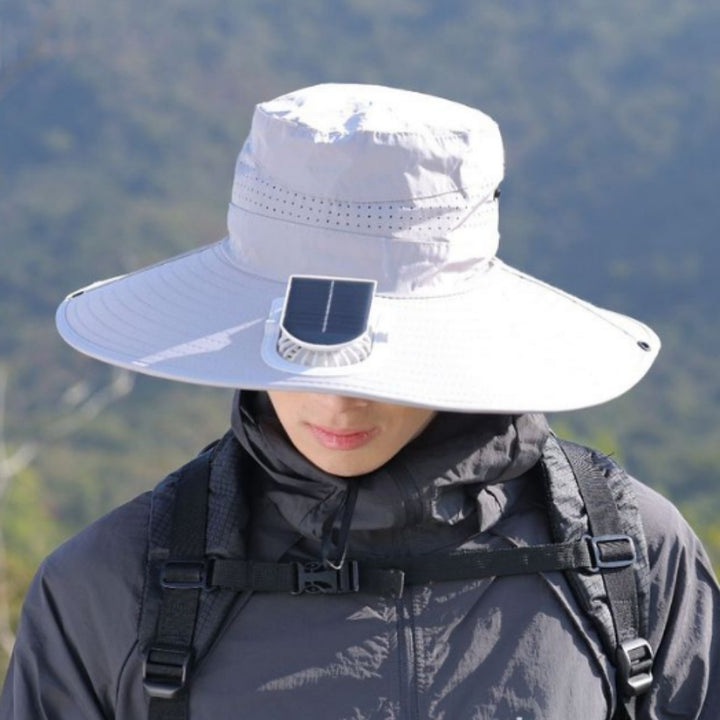 tactical fishing hat with wide brim, mesh ventilation and adjustable chin strap Bowlift