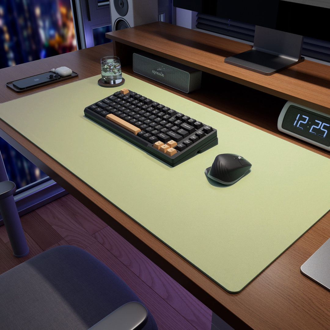 Extra-Large Leatherette Desk Mat and Extended Mouse Pad Bowlift