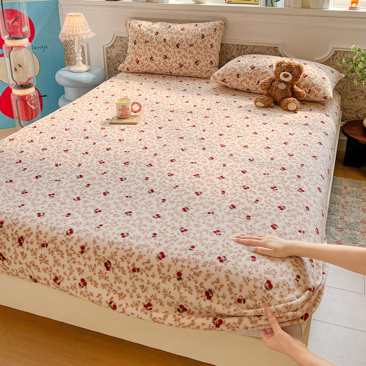 Children's Cute Cartoon Sheep Print Fitted Sheet