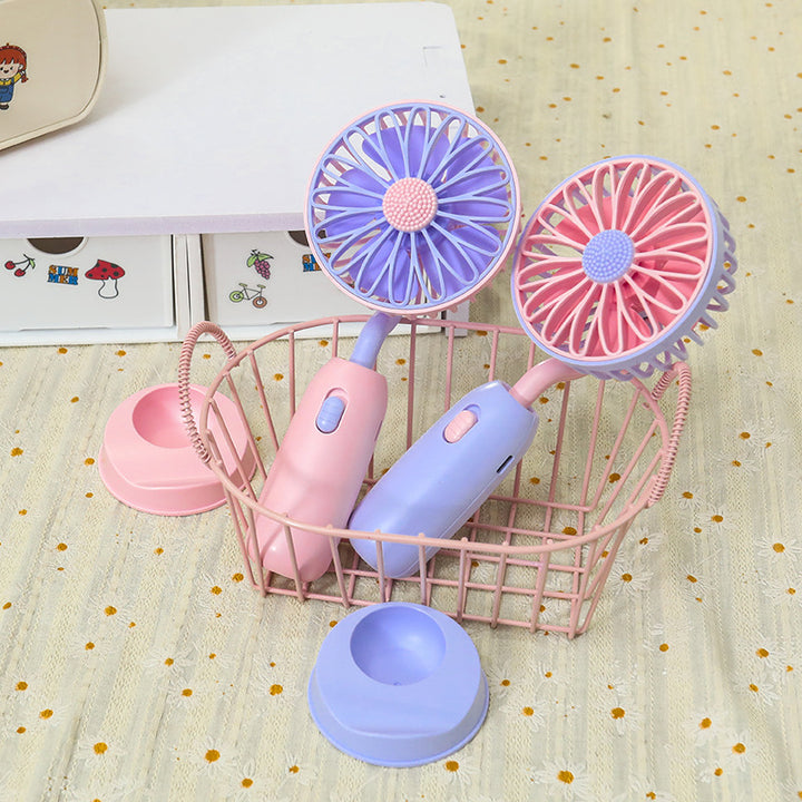 Women's Portable Mini Fan with Flexible Head Bowlift
