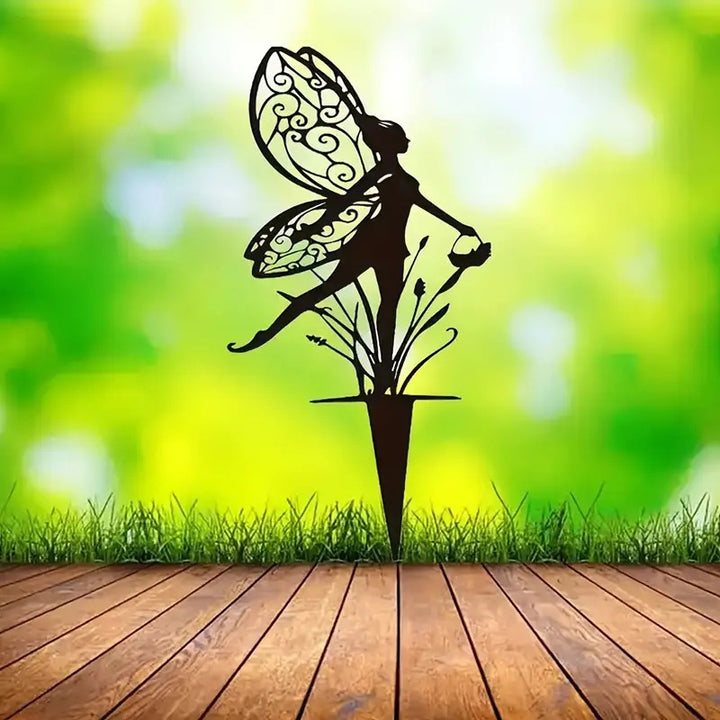 Garden stake with fairy motif Bowlift