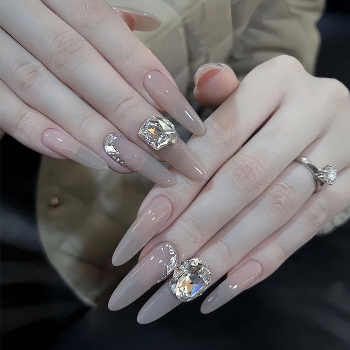 High-Gloss Gel Press-On Nails Bowlift