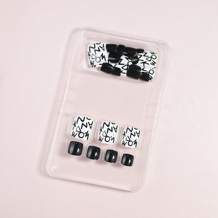 Artistic Floral Press-On Nail Art Set Bowlift