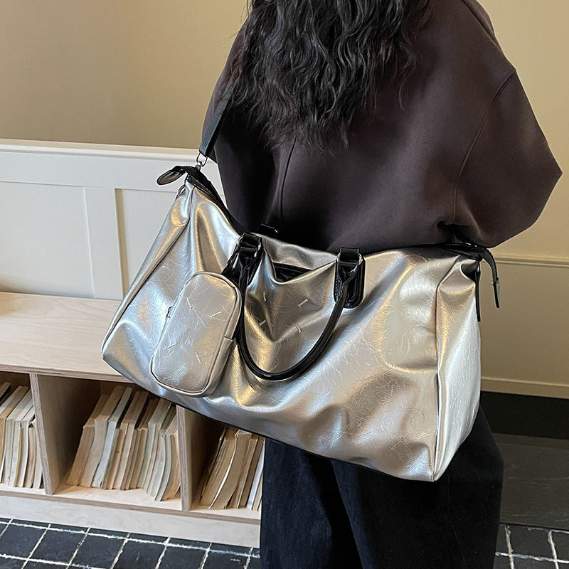 Elegant Travel Bag Made of High-Quality Artificial Leather Bowlift